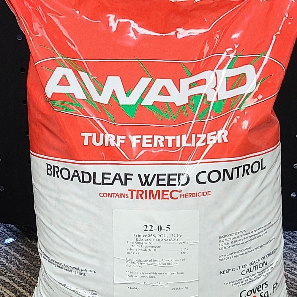 22-0-5 +1% Fe, Weed & Feed Fertilizer