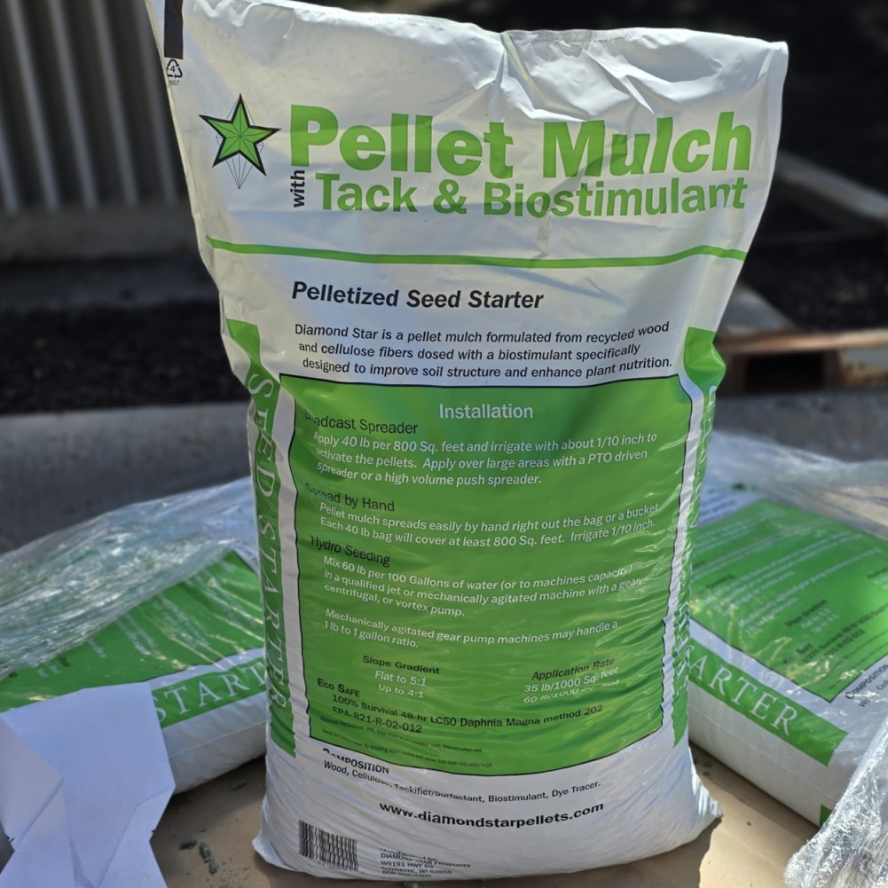 Diamond Star Pellet Mulch with Tack & Biostimulant
