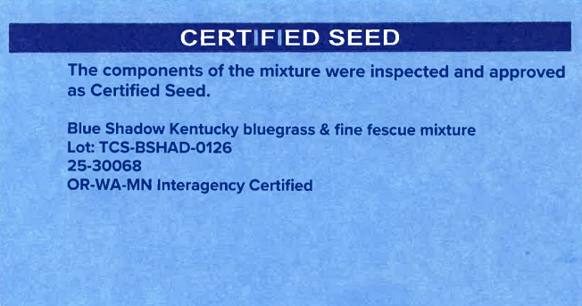 BLUE SHADOW Kentucky Bluegrass & Fine Fescue Mixture - Image 5